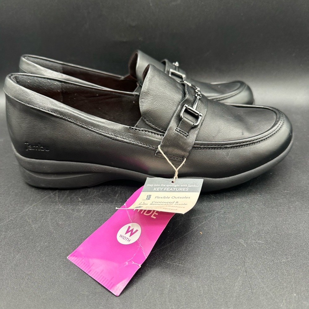 Women’s Jambu Tabitha Horse Bit‎ Black Slip On Loafers Size 8.5W